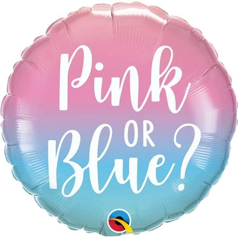 23929 ballon aluminium gender reveal bleu ou rose