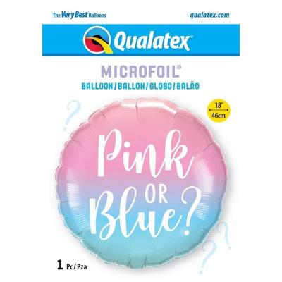 23929 ballon aluminium gender reveal bleu ou rose
