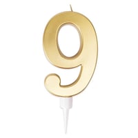23959 magasin pas de calais decoration gateau anniversaire bougie geante doree or metallisee chiffre 9