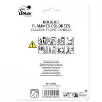 23960 bougie avec flammes colorees multicolore decoration gateau anniversaire