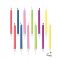 23960 bougie flamme colore multicolore decoration gateau fete anniversaire