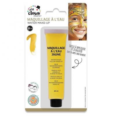 24100 maquillage fard a l eau jaune carnaval halloween mardi gras