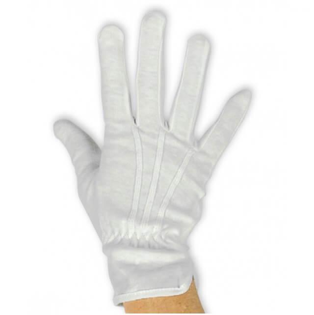 250161 accessoire deguisement gants en coton blanc femmes