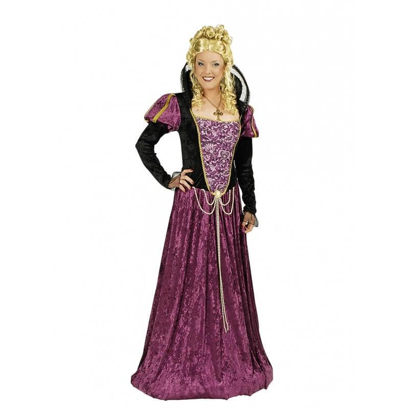 250565 taille s deguisement robe medievale princesse adelaide violet et noir