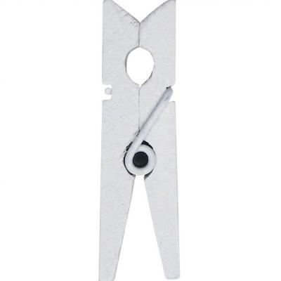 2644 pince blanche en bois