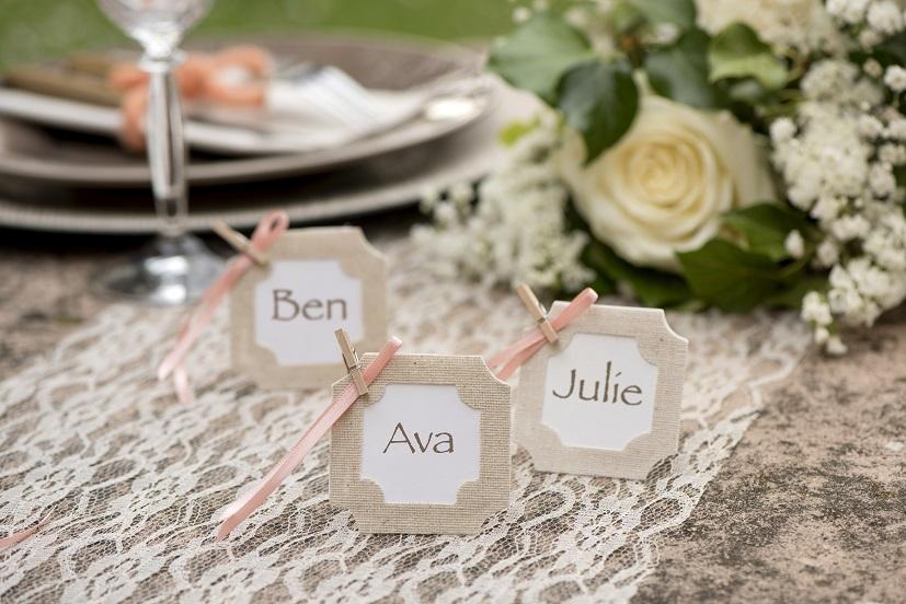 2691 decoration de table fete avec pince naturelle