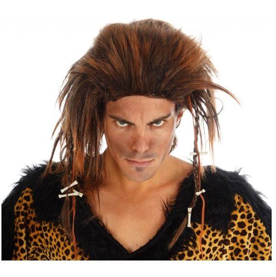 278718 accessoire de deguisement perruque homme des cavernes neandertalien