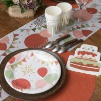 2812 set de table rond in tisse terracotta