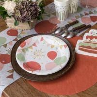 2812 set de table rond intisse terracotta