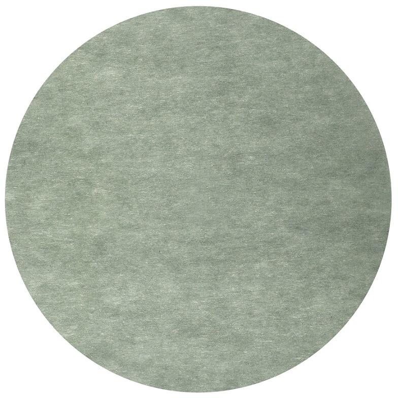 2812 set de table rond intisse vert eucalyptus