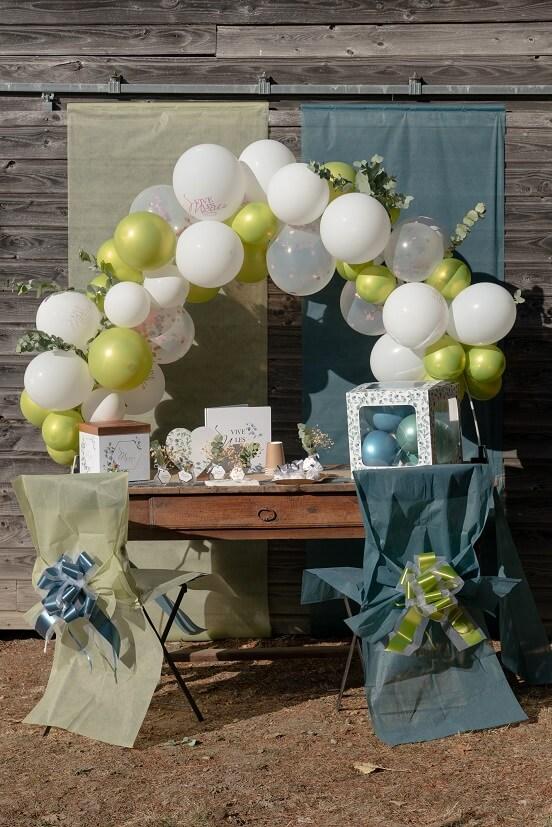 2931 decoration housse de chaise bleu canard intisse