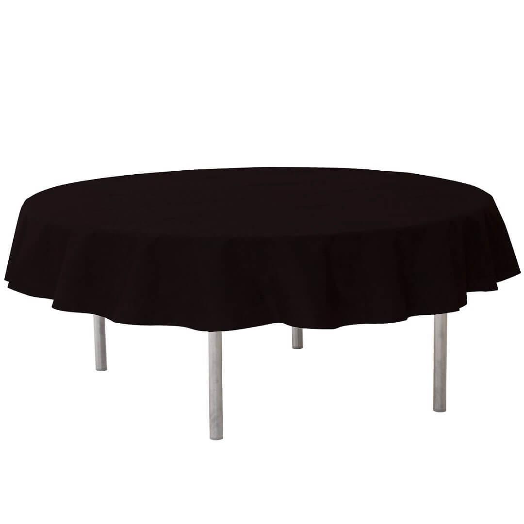 Nappe noire ronde jetable