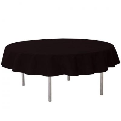 2964 nappe ronde noire intisse 240cm