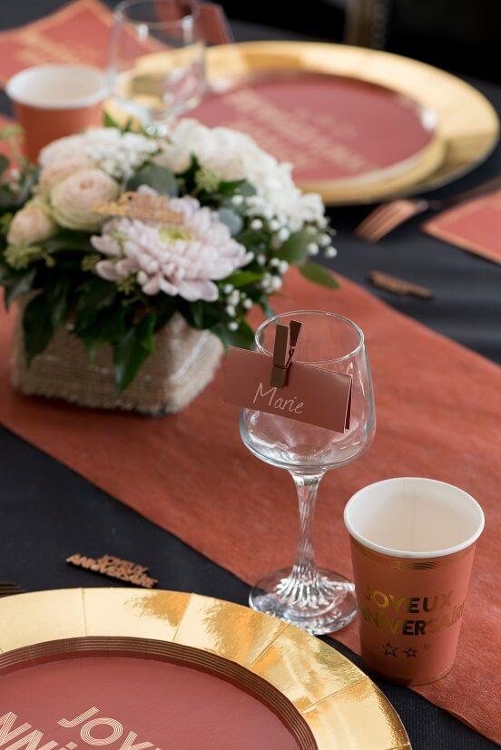 3013 decoration marque place chevalet carton terracotta