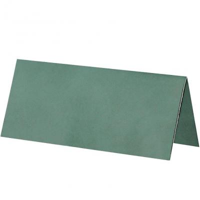 Marque-place chevalet carton rectangle vert Eucalyptus (x10) REF/3013-111