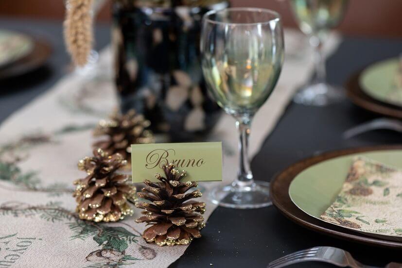 3013 marque place chevalet noel nature vert olive sauge