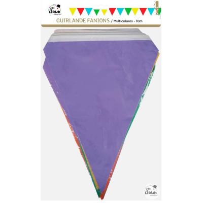 30200 guirlande fanion plastique multicolore 10m