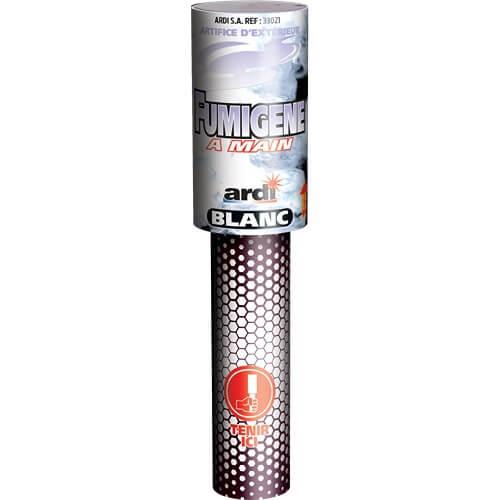 33021 fumigene a main blanc 45 secondes artifice ardi