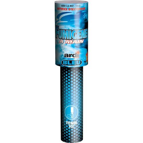33022 fumigene a main bleu 45 secondes artifice ardi