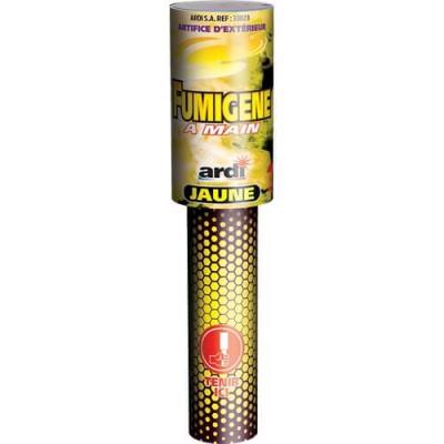 33023 fumigene a main jaune 45 secondes artifice ardi