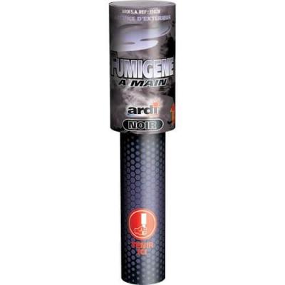 33028 fumigene a main noir 45 secondes artifice ardi