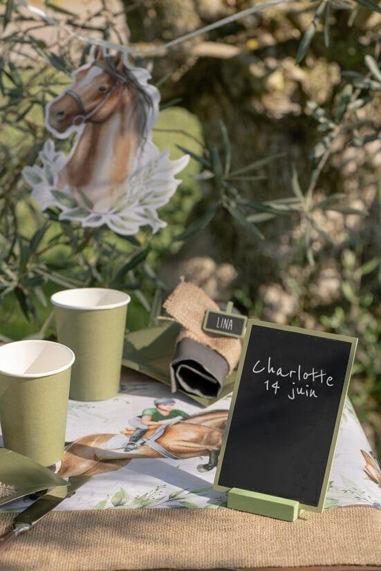 3348 marque table ardoise et bois vert olive sauge