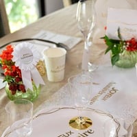 34 magasin pas de calais decoration anniversaire plateau blanc dore or metallise