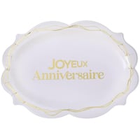 34 magasin pas de calais decoration joyeux anniversaire plateau blanc dore or metal
