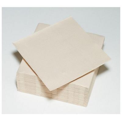 3422 serviette coktail ouate micro gauffree sable grege 25cm