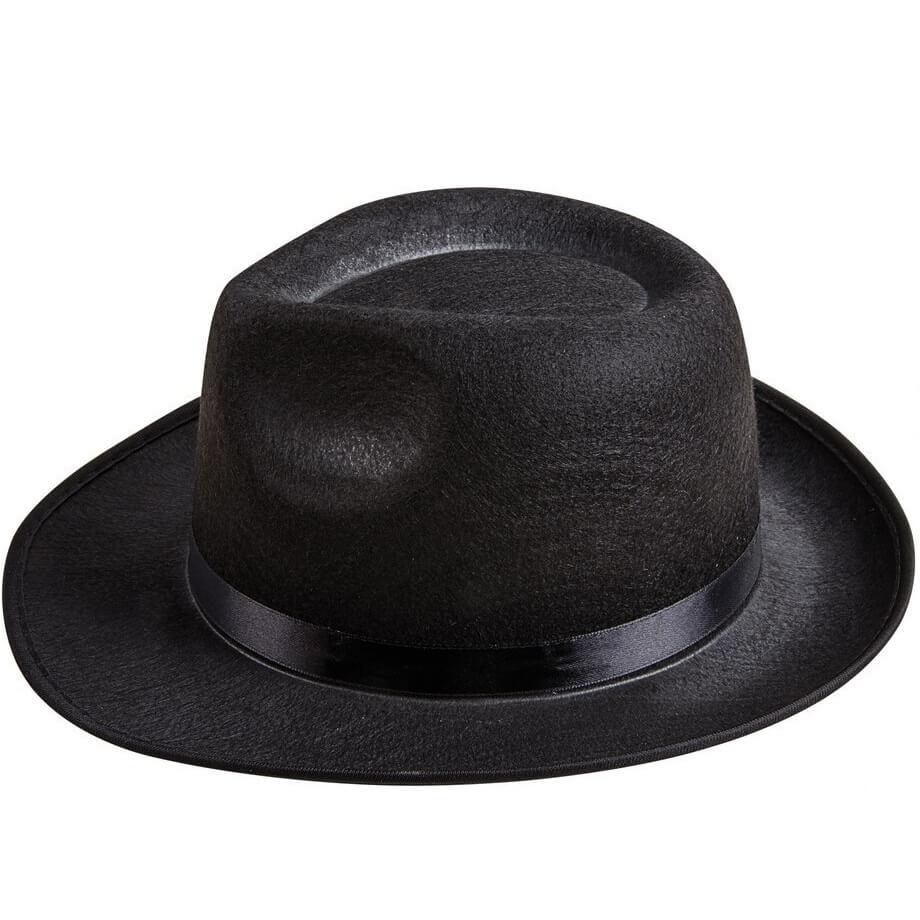 Chapeau adulte Borsalino Noir REF/34760 (Accessoire déguisement)
