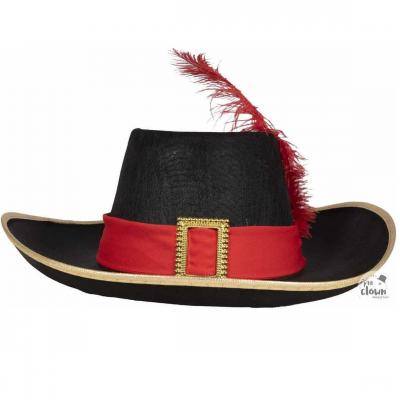 34950 accessoire de deguisement chapeau feutre moustquetaire adulte