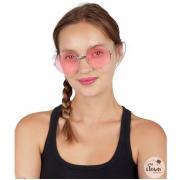 1 Paire de lunettes Hippie rose pour adulte REF/35267