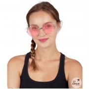 1 Paire de lunettes Hippie rose pour adulte REF/35267