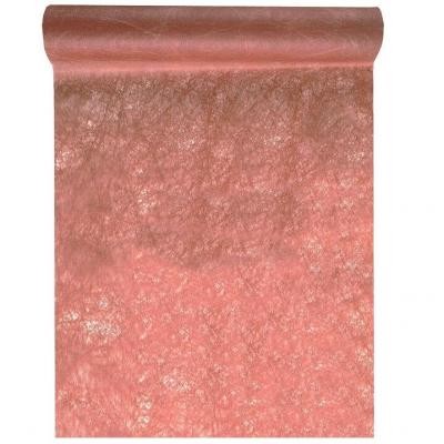 3586 decoration chemin de table intisse fanon terracotta 5m