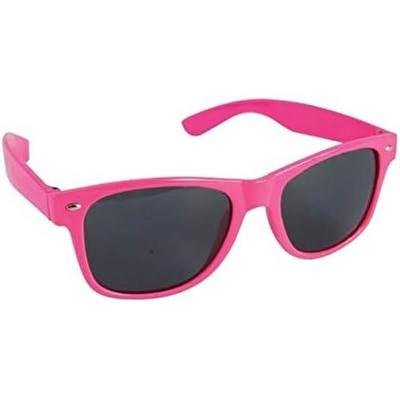 35894 paire de lunettes blues brothers rose fluo accessoire deguisement adulte