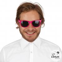 35894 paire de lunettes blues brothers rose fluo accessoire deguisement adulte