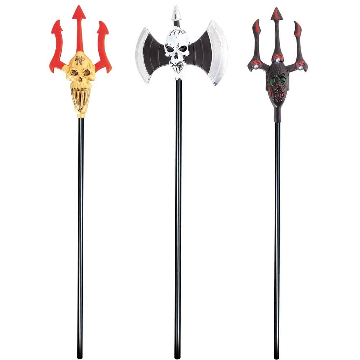 36000 arme halloween accessoire deguisement hache trident de diable