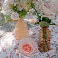 379 boutique pas de calais decoration vase en verre spirale orange