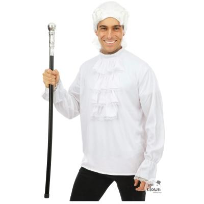 38700 canne pommeau noir argent 92 cm accessoire de deguisement