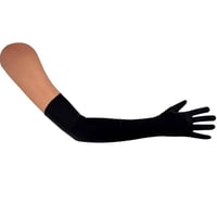 39300 accessoire de deguisement gant long noir 60cm