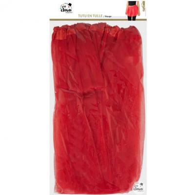 39901 accessoire de deguisement tutu organdi rouge