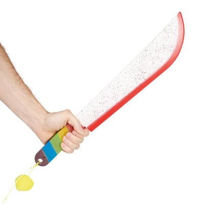 39960 magasin accessoire de deguisement machette clown ensanglantee halloween