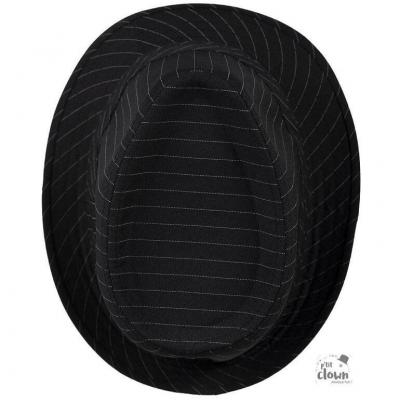 40388 chapeau borsalino blanc et noir avec rayures