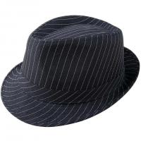 40388 chapeau borsalino blanc et noir avec rayures