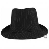 40388 chapeau borsalino blanc noir et rayures