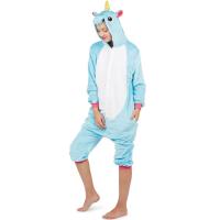 40803 taille sm deguisement kigurumi licorne bleu