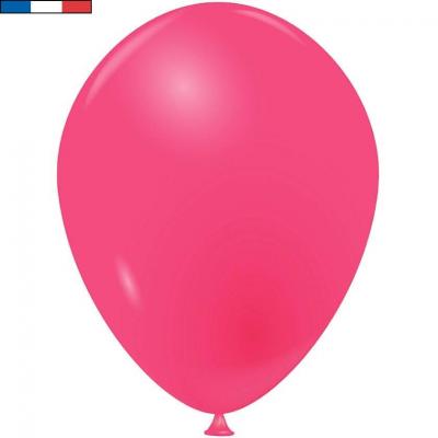 Ballon français en latex naturel opaque 25cm Framboise (x100) REF/40852