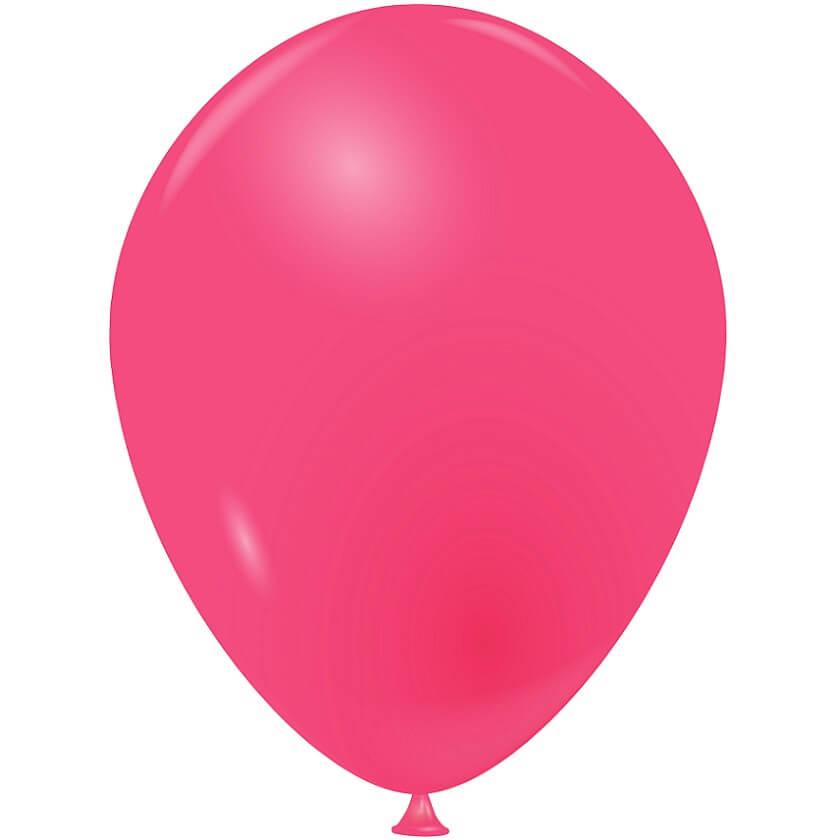 40876 ballon latex naturel framboise 15cm rose fuchsia fabrication francaise
