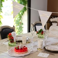 41 magasin anniversaire pas de calais guirlande fanion blanche doree or metallisee
