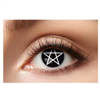 41341 maquillage lentille fantaisie halloween oeil pentagram